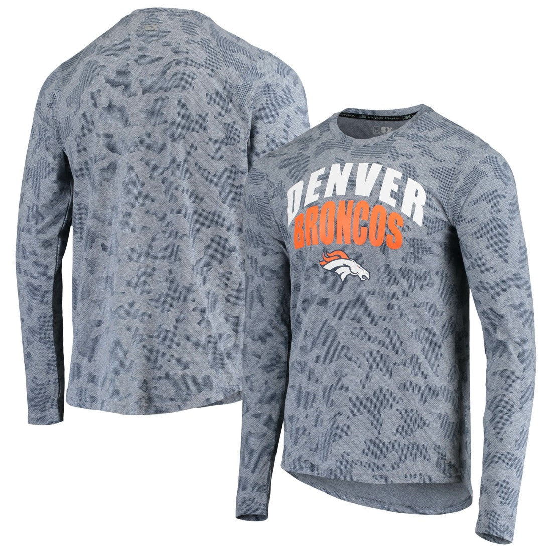 Denver Broncos MSX by Michael Strahan Camo Performance Long Sleeve T-Shirt | NFL On sale