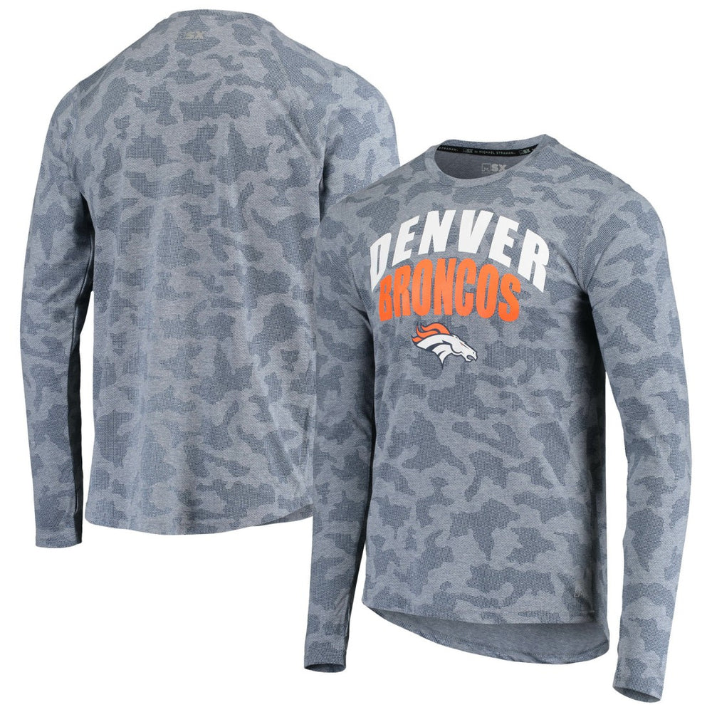 Denver Broncos MSX by Michael Strahan Camo Performance Long Sleeve T-Shirt | NFL On sale