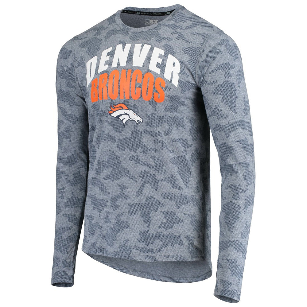 Denver Broncos MSX by Michael Strahan Camo Performance Long Sleeve T-Shirt | NFL On sale