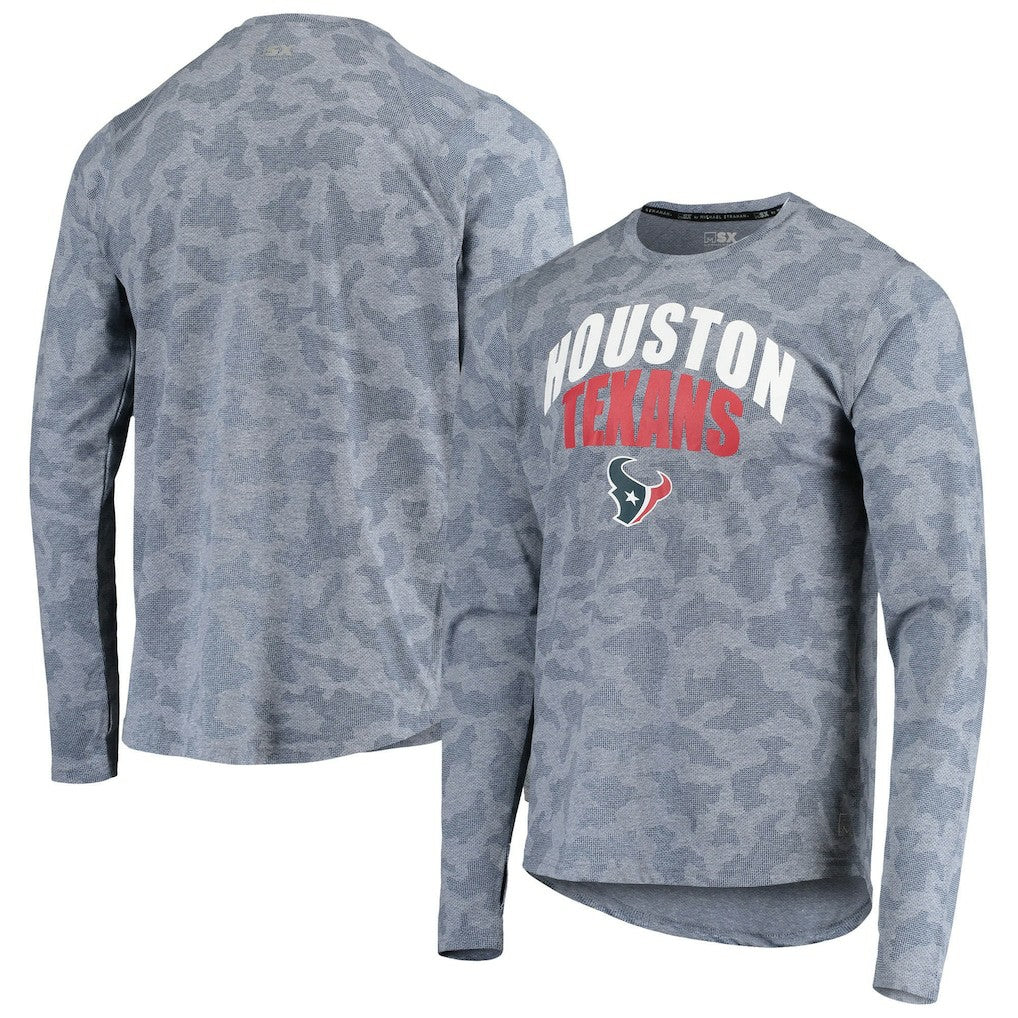 Houston Texans MSX by Michael Strahan Camo Performance Long Sleeve T-Shirt | NFL Sale
