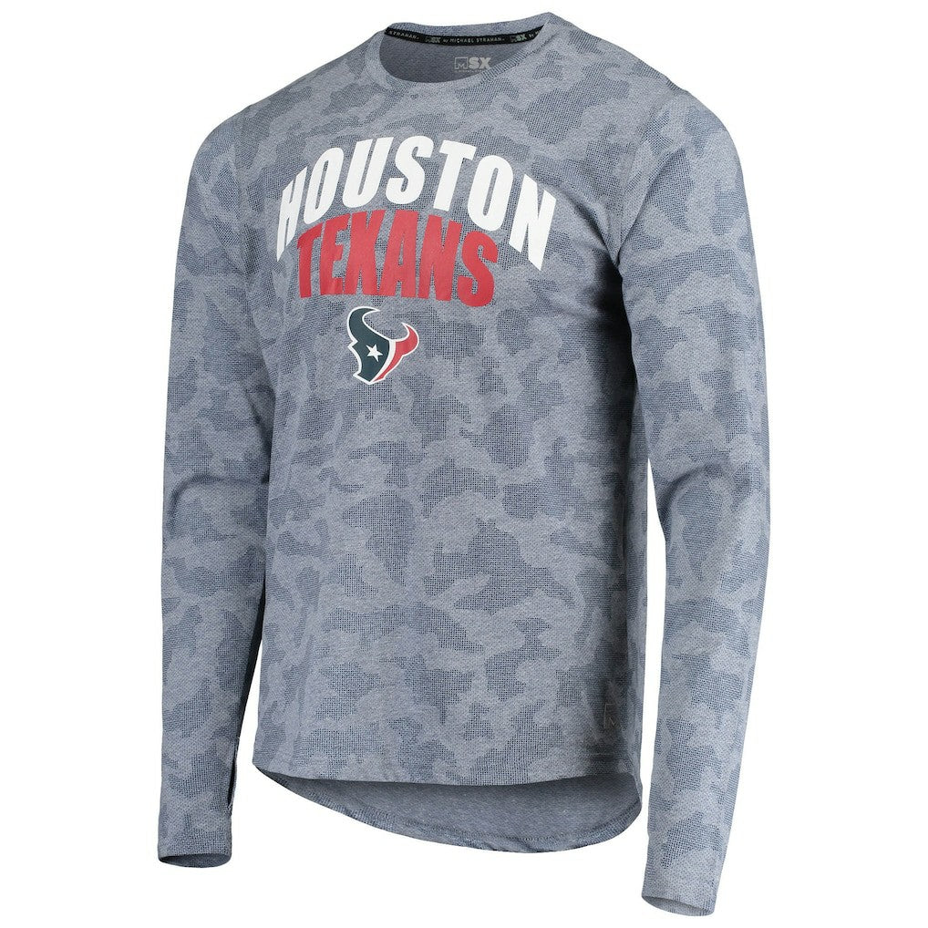 Houston Texans MSX by Michael Strahan Camo Performance Long Sleeve T-Shirt | NFL Sale