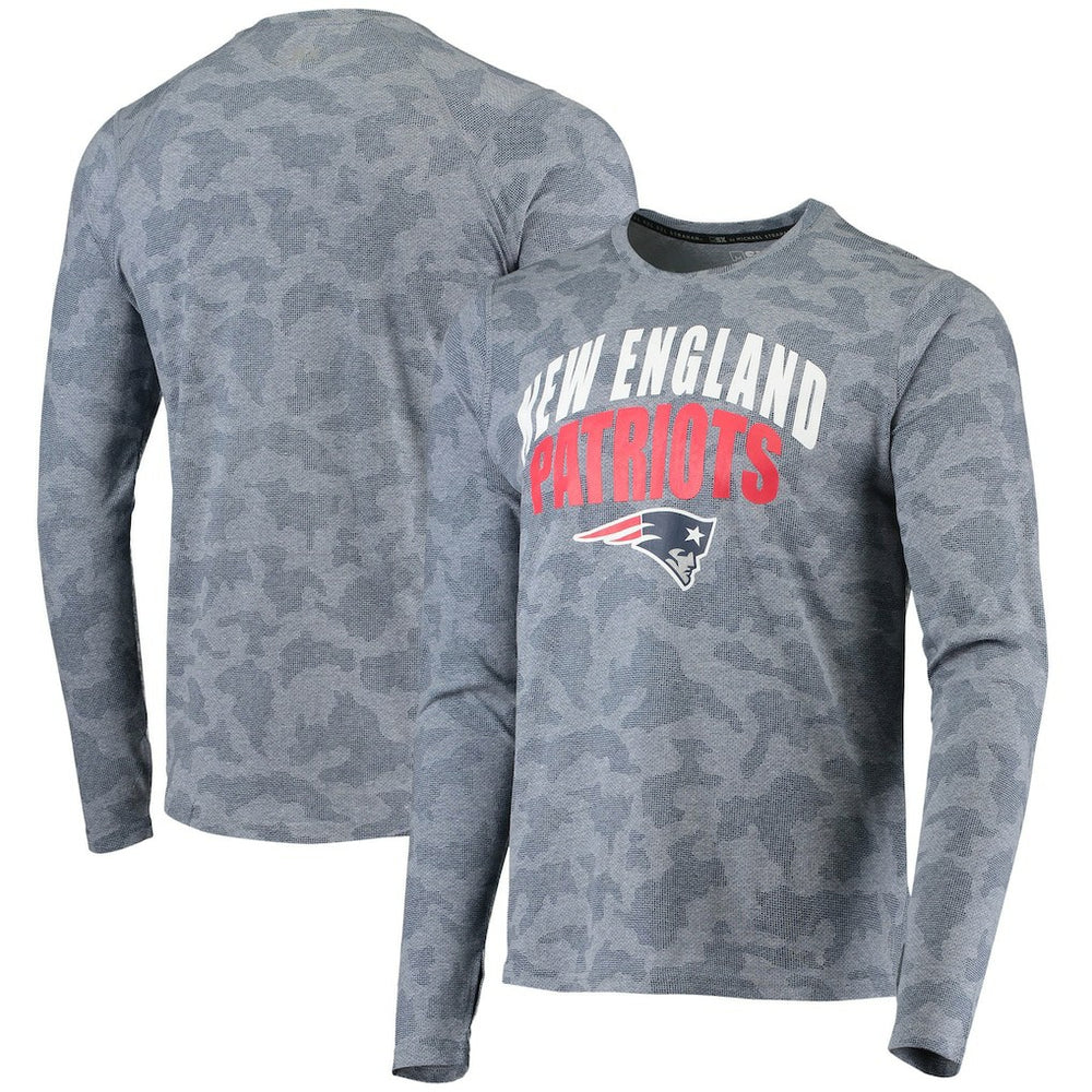 New England Patriots MSX by Michael Strahan Camo Performance Long Sleeve T-Shirt | NFL Hot