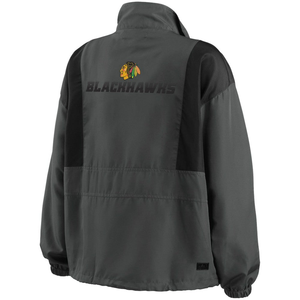 Chicago Blackhawks WEAR by Erin Andrews Women's Popover Packable Half-Zip Jacket -  NHL Jackets