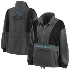 Seattle Kraken WEAR by Erin Andrews Women's Popover Packable Half-Zip Jacket -  NHL Jackets