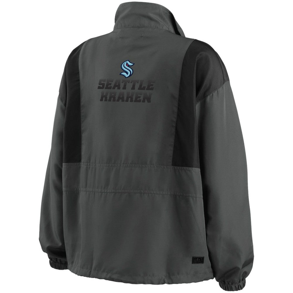 Seattle Kraken WEAR by Erin Andrews Women's Popover Packable Half-Zip Jacket -  NHL Jackets