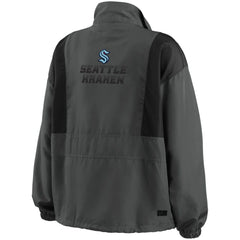 Seattle Kraken WEAR by Erin Andrews Women's Popover Packable Half-Zip Jacket -  NHL Jackets