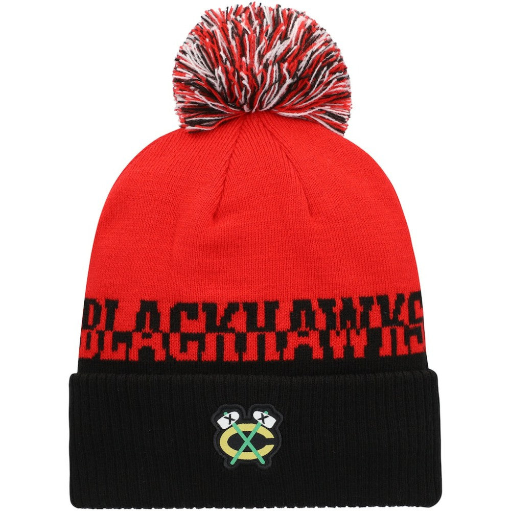 Chicago Blackhawks adidas COLD.RDY Cuffed Knit Hat with Pom -  NHL Hats