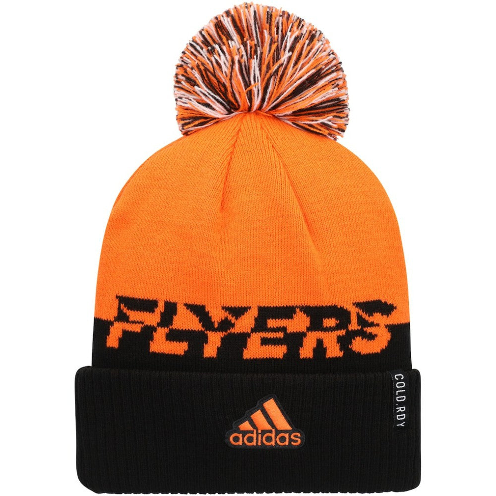 Philadelphia Flyers adidas COLD.RDY Cuffed Knit Hat with Pom -  NHL Hats