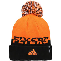 Philadelphia Flyers adidas COLD.RDY Cuffed Knit Hat with Pom -  NHL Hats