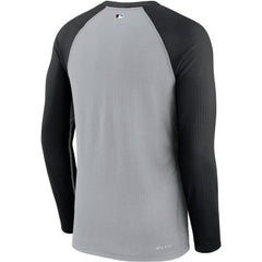 Miami Marlins Nike Game Authentic Collection Performance Raglan Long Sleeve T-Shirt - MLB T-shirts
