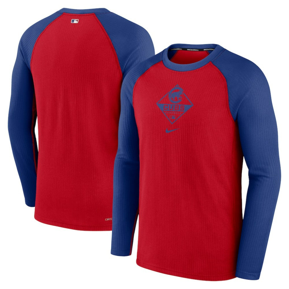 Chicago Cubs Nike Game Authentic Collection Performance Raglan Long Sleeve T-Shirt - MLB T-shirts