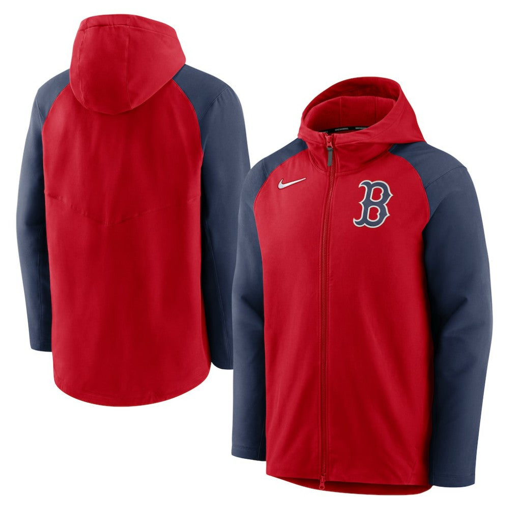 Boston Red Sox Nike Authentic Collection Performance Raglan Full-Zip Hoodie - MLB Hoodies