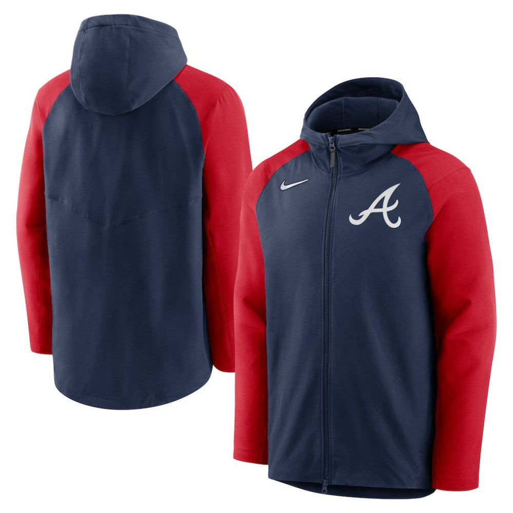 Atlanta Braves Nike Authentic Collection Performance Raglan Full-Zip Hoodie - MLB Hoodies