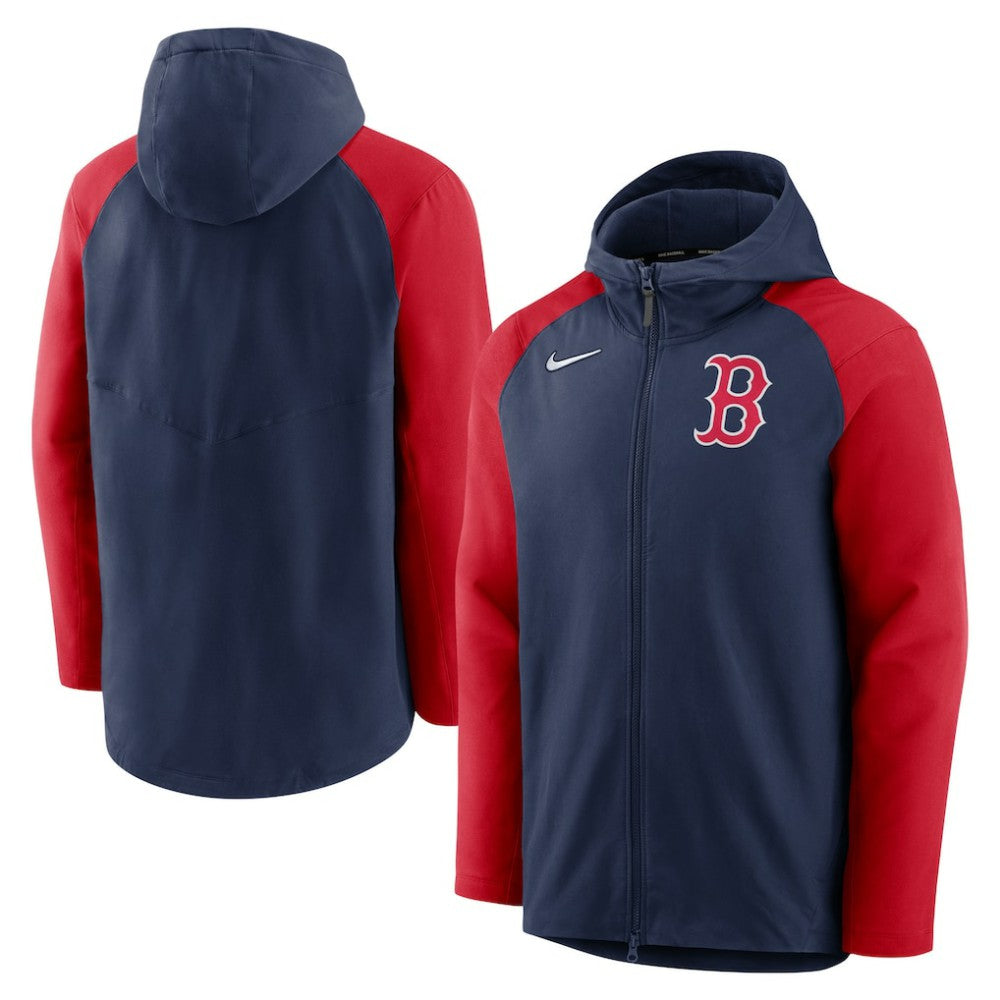 Boston Red Sox Nike Authentic Collection Performance Raglan Full-Zip Hoodie - MLB Hoodies