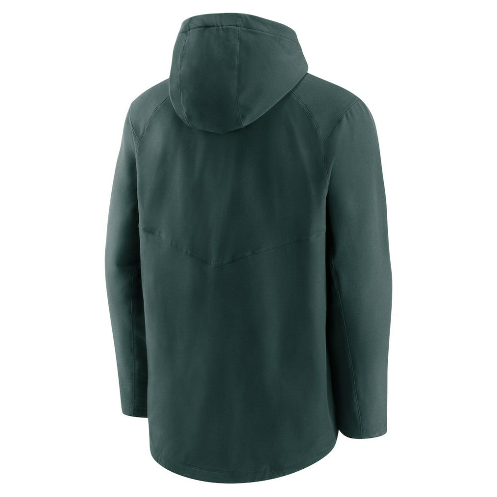 Athletics Nike Authentic Collection Performance Raglan Full-Zip Hoodie - MLB Hoodies
