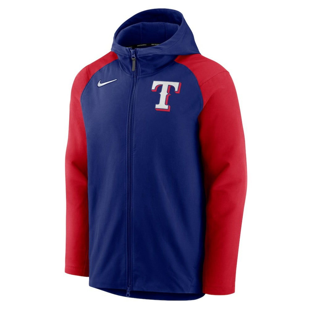 Texas Rangers Nike Authentic Collection Performance Raglan Full-Zip Hoodie - MLB Hoodies