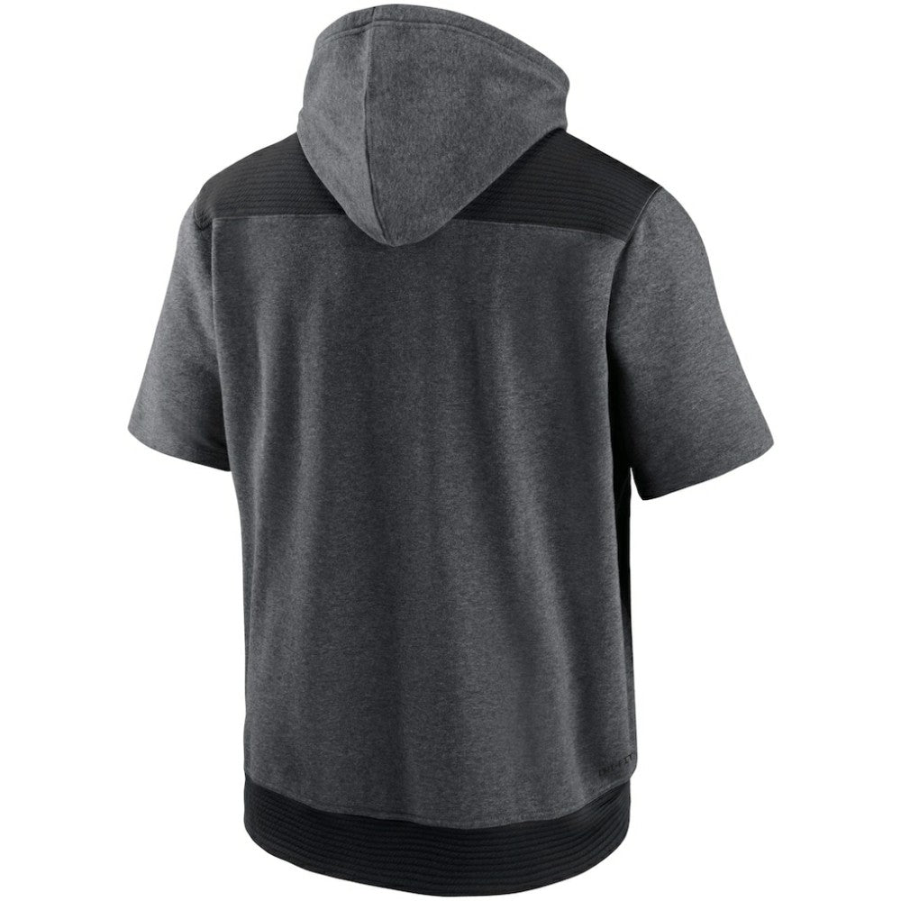 Milwaukee Brewers Nike Authentic Collection Dry Flux Performance Quarter-Zip Short Sleeve Hoodie - MLB Hoodies