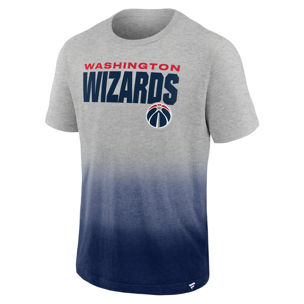 Heathered Gray/Navy Washington Wizards Board Crasher Dip-Dye T-Shirt | NBA