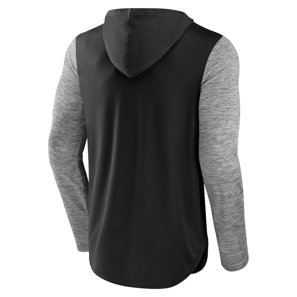 Black/Heathered Charcoal Brooklyn Nets Deep Rotation Performance Pullover Hoodie | NBA