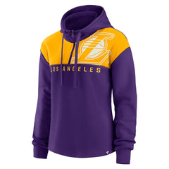 Purple Los Angeles Lakers Women's Overslide Quarter-Zip Fleece Hoodie | NBA