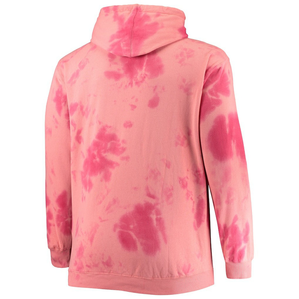 Red Chicago Bulls Big & Tall Wordmark Cloud Dye Pullover Hoodie | NBA