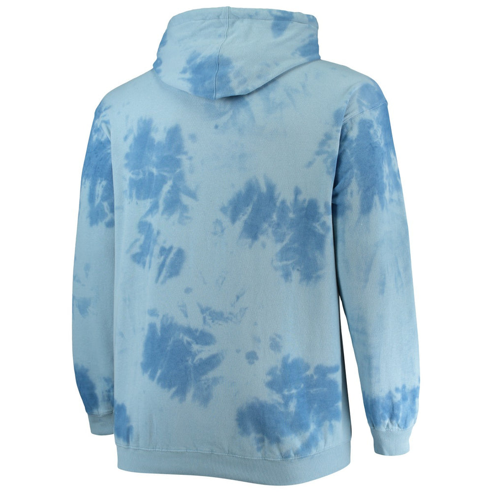 Blue New York Knicks Big & Tall Wordmark Cloud Dye Pullover Hoodie | NBA