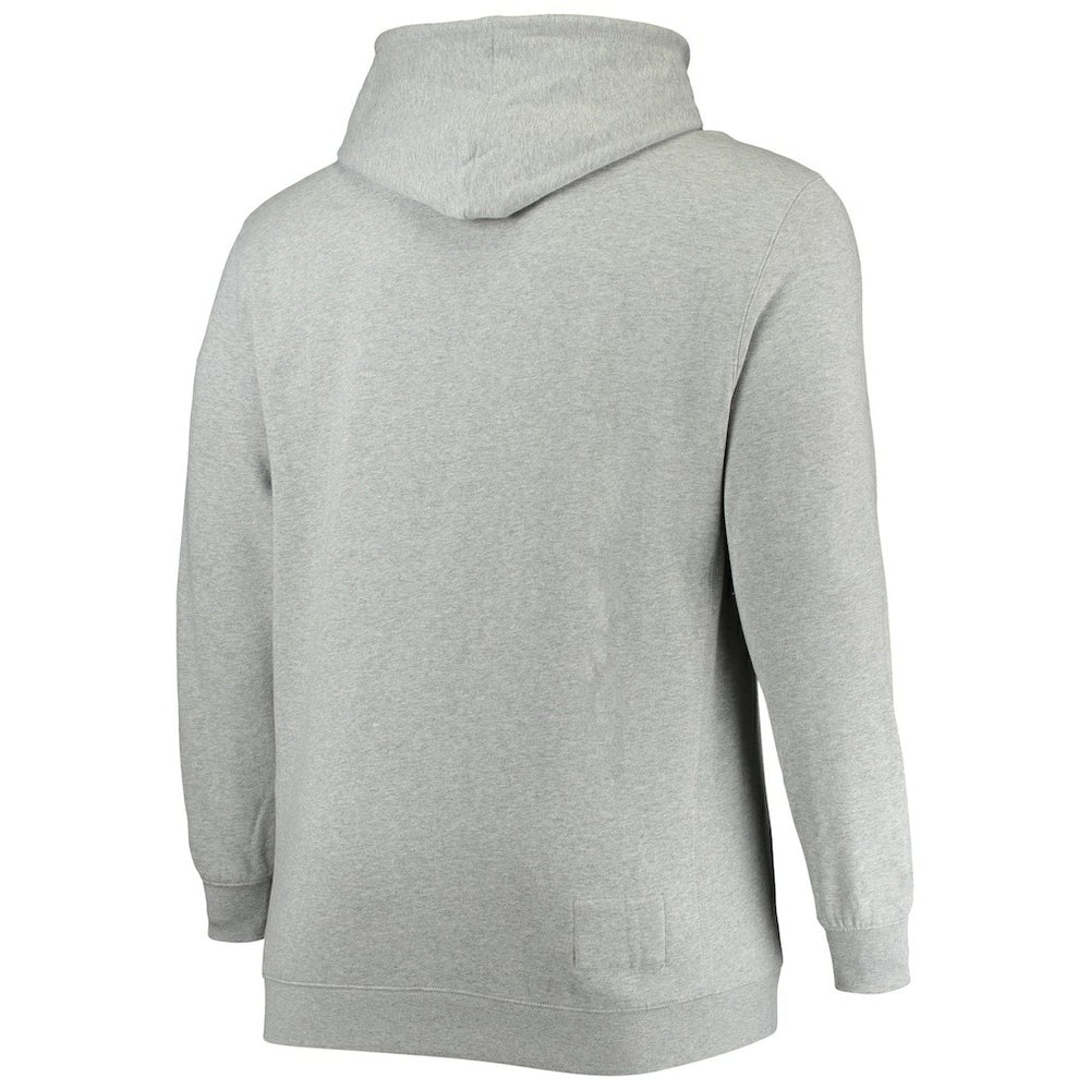Heathered Gray Philadelphia 76ers Hardwood Classics Big & Tall Throwback Pullover Hoodie | NBA