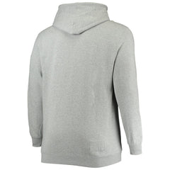 Heathered Gray Philadelphia 76ers Hardwood Classics Big & Tall Throwback Pullover Hoodie | NBA