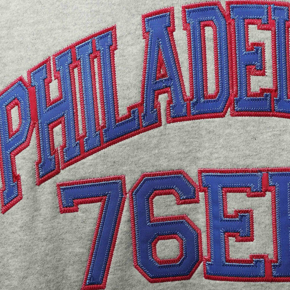 Heathered Gray Philadelphia 76ers Hardwood Classics Big & Tall Throwback Pullover Hoodie | NBA