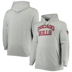 Heathered Gray Chicago Bulls Hardwood Classics Big & Tall Throwback Pullover Hoodie sale | NBA
