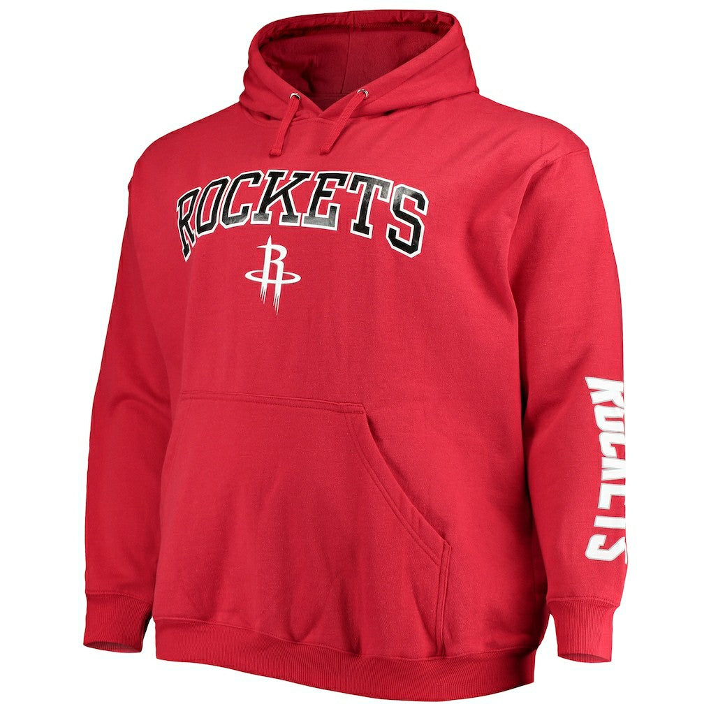 Red Houston Rockets Big & Tall Team Wordmark Pullover Hoodie sale | NBA