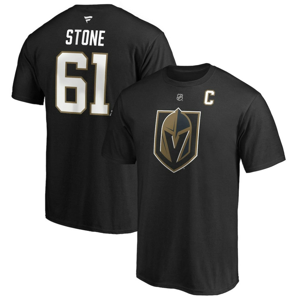 Mark Stone Vegas Golden Knights Fanatics Authentic Stack Player Name & Number Captain Patch T-Shirt -  NHL T-shirts