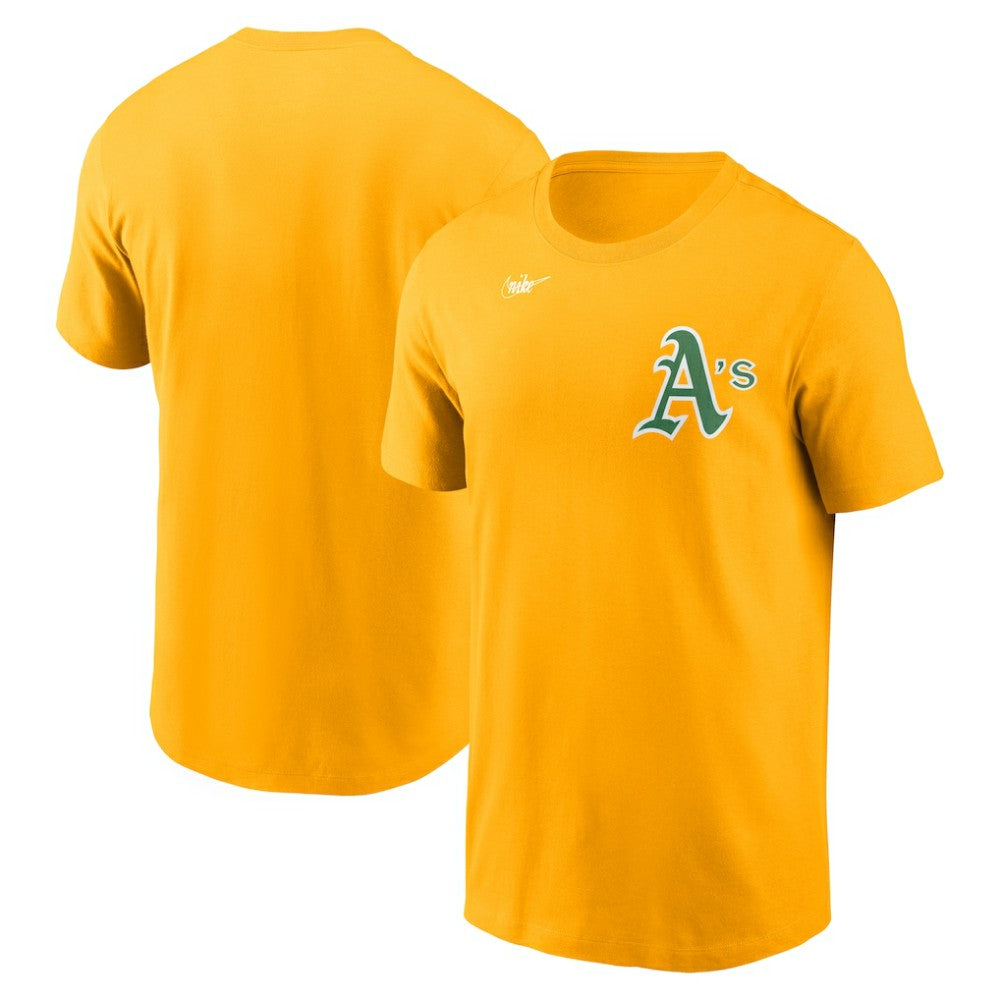 Athletics Nike Cooperstown Collection Wordmark T-Shirt - MLB T-shirts