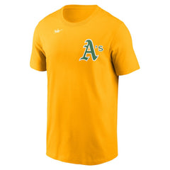 Athletics Nike Cooperstown Collection Wordmark T-Shirt - MLB T-shirts