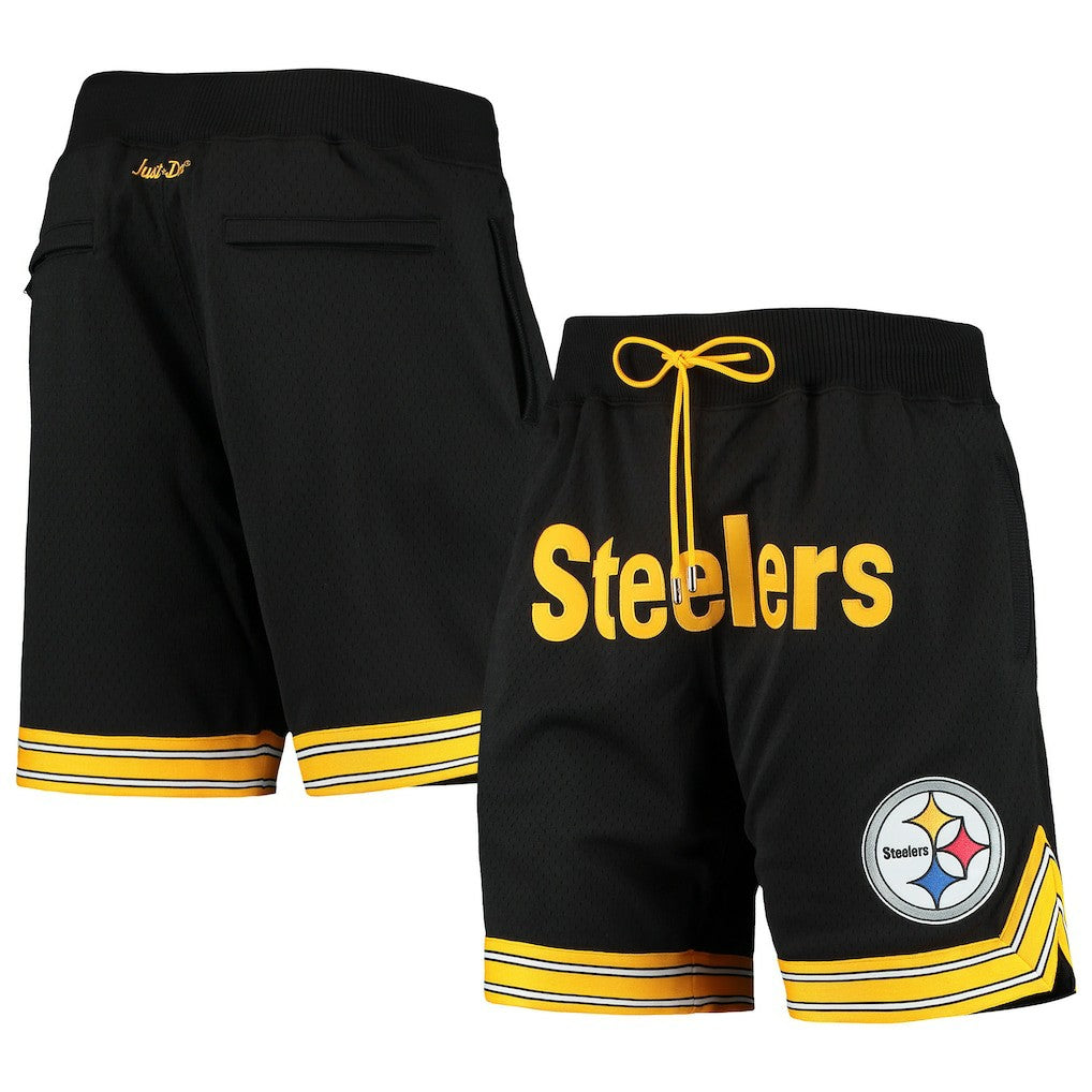 Pittsburgh Steelers Just Don Gold Rush Shorts | NFL Outlet