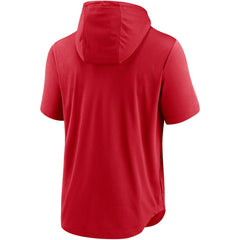 Washington Nationals Nike Lockup Performance Short Sleeve Lightweight Hooded Top - MLB Tops