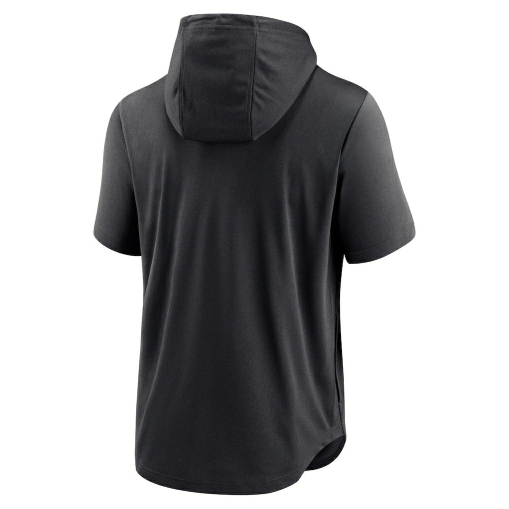 Colorado Rockies Nike Lockup Performance Short Sleeve Lightweight Hooded Top - MLB Tops
