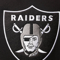 Las Vegas Raiders Home Advantage Raglan Short Sleeve Pullover Hoodie | NFL Outlet