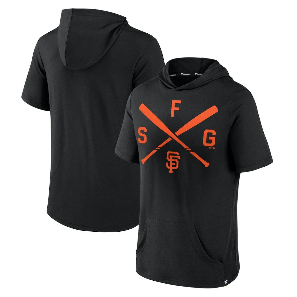 San Francisco Giants Fanatics Iconic Rebel Short Sleeve Hooded Top - MLB Tops