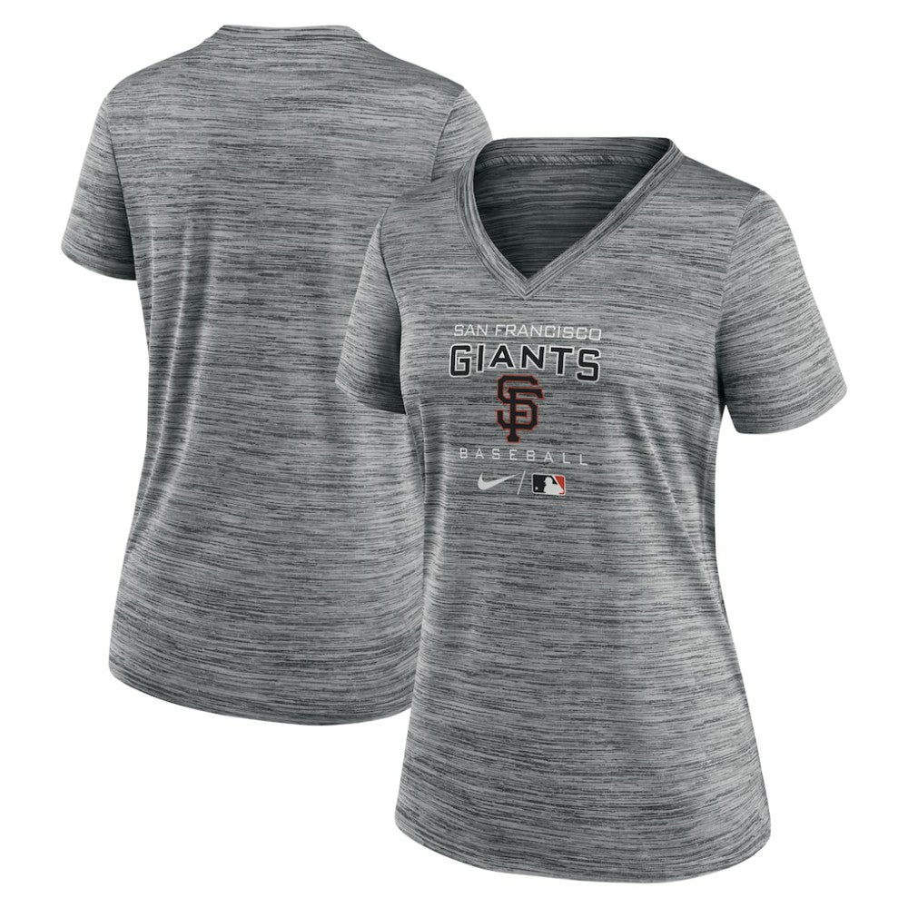 San Francisco Giants Nike Women's Authentic Collection Velocity Performance V-Neck T-Shirt - MLB T-shirts