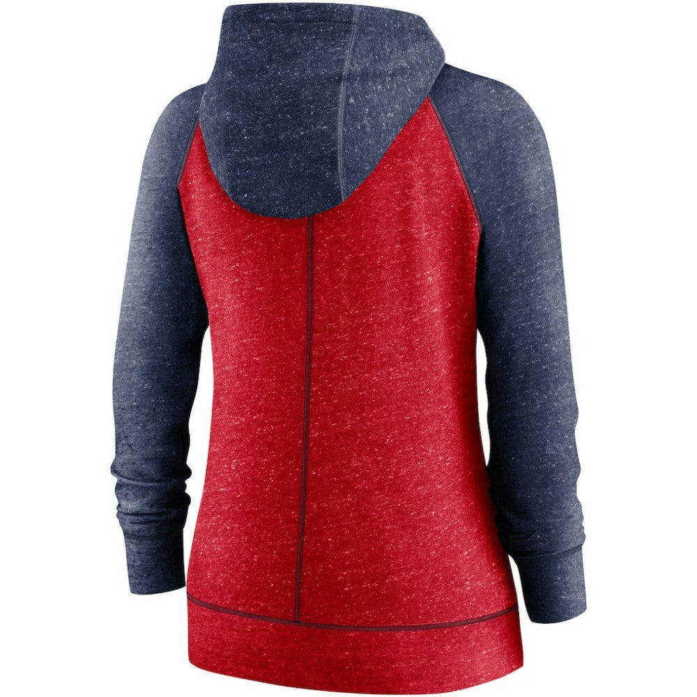 St. Louis Cardinals Nike Women's Split Wordmark Gym Vintage Raglan Lightweight Full-Zip Hoodie - MLB Hoodies