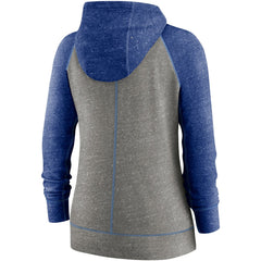 Kansas City Royals Nike Women's Split Wordmark Gym Vintage Raglan Lightweight Full-Zip Hoodie - MLB Hoodies