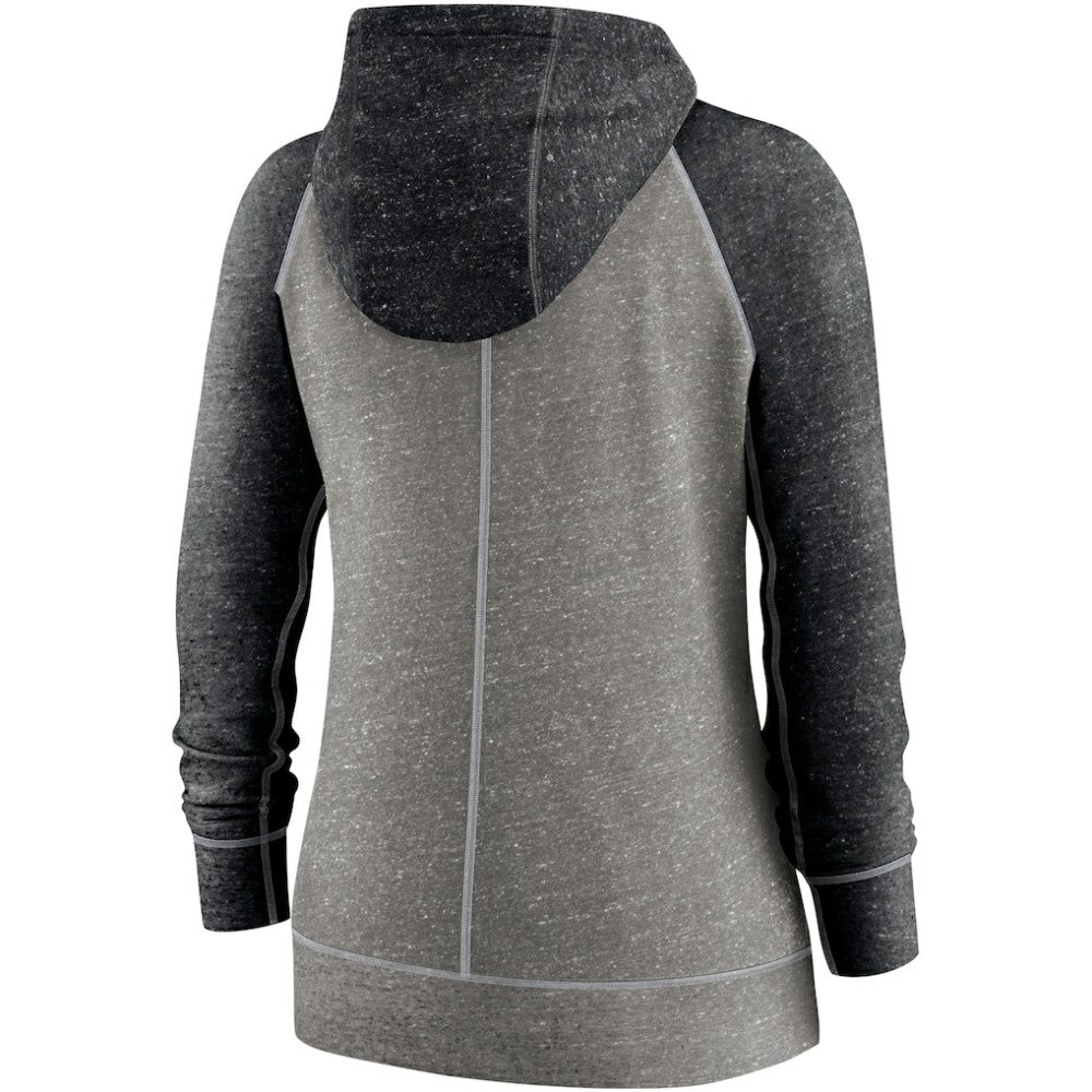 Chicago White Sox Nike Women's Split Wordmark Gym Vintage Raglan Lightweight Full-Zip Hoodie - MLB Hoodies