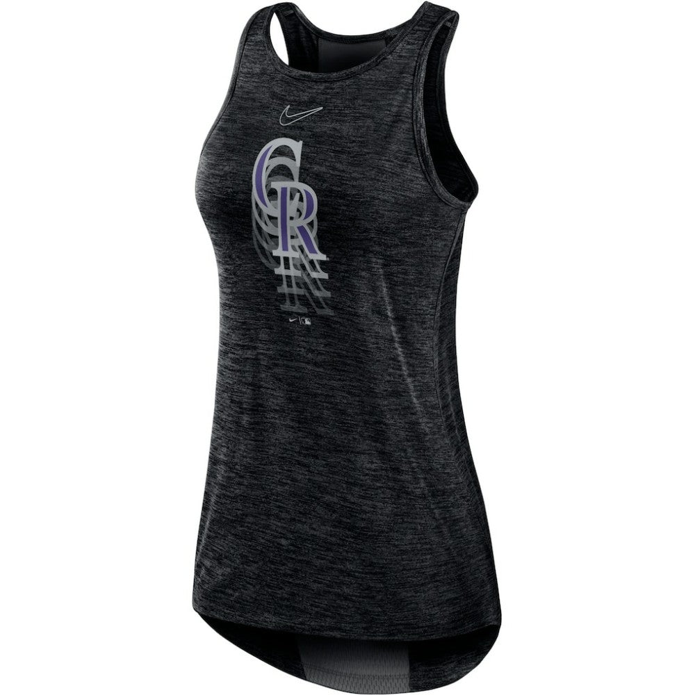Colorado Rockies Nike Women's Logo Fade High Neck Performance Tank Top - MLB Tanks