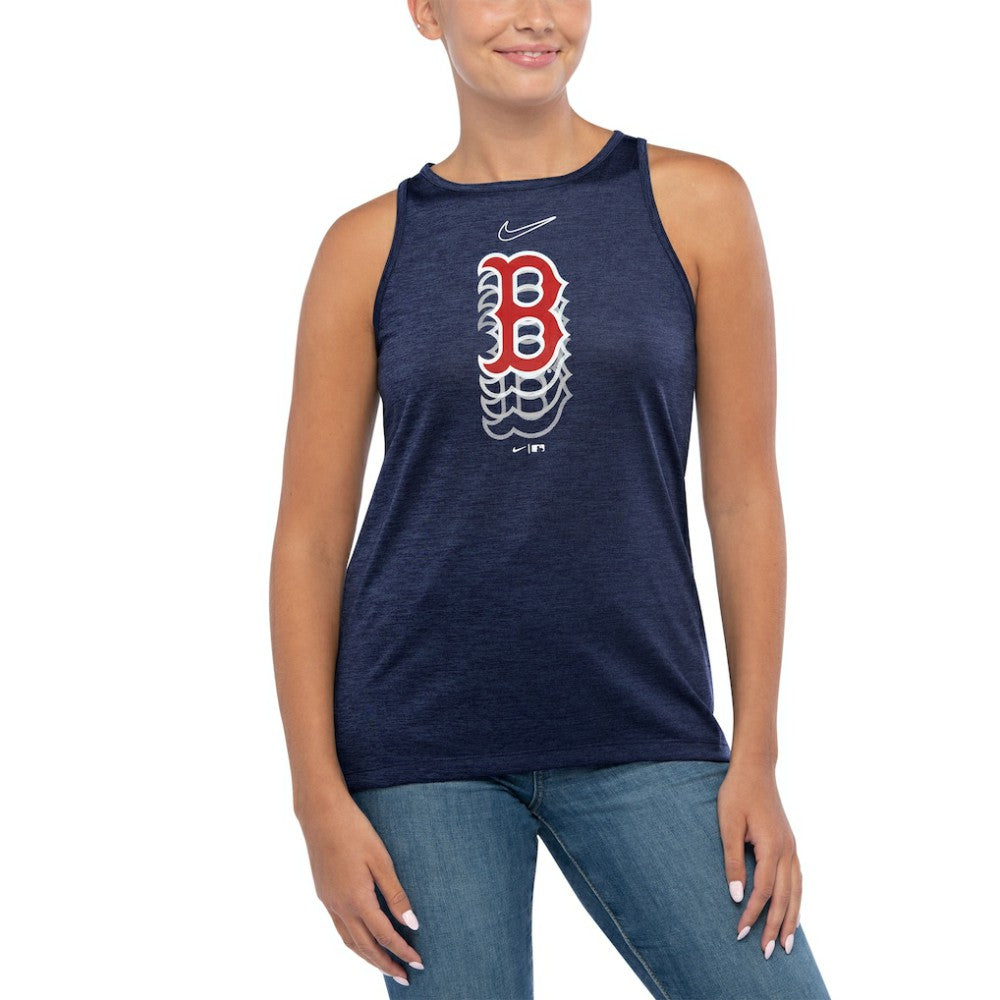 Boston Red Sox Nike Women's Logo Fade High Neck Performance Tank Top - MLB Tanks