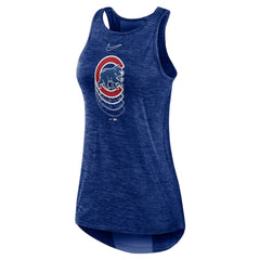 Chicago Cubs Nike Women's Logo Fade High Neck Performance Tank Top - MLB Tanks