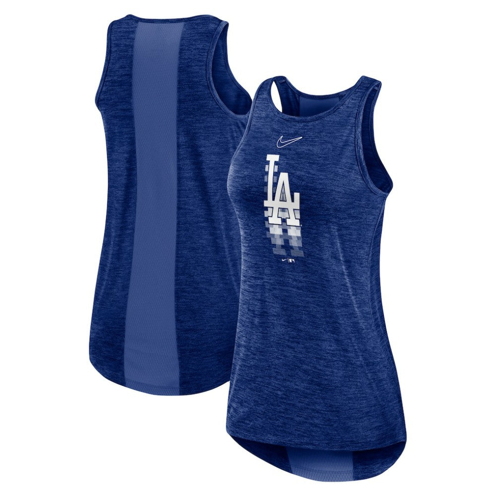 Los Angeles Dodgers Nike Women's Logo Fade High Neck Performance Tank Top - MLB Tanks