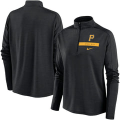 Pittsburgh Pirates Nike Women's Primetime Local Touch Pacer Quarter-Zip Top - MLB Tops
