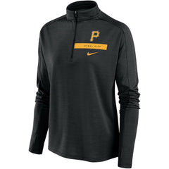 Pittsburgh Pirates Nike Women's Primetime Local Touch Pacer Quarter-Zip Top - MLB Tops