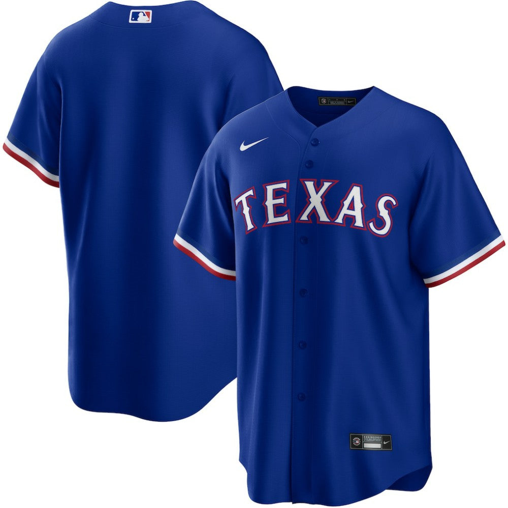 Texas Rangers Nike Alternate Replica Team Logo Jersey - MLB Jerseys